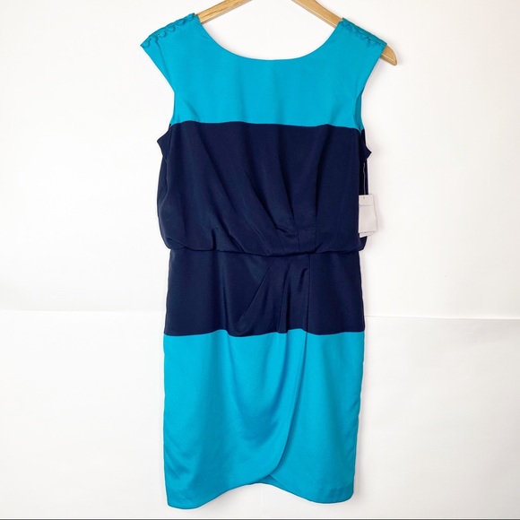 NWT Jessica Simpson Blouson Faux Wrap Dress